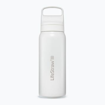 Lifestraw Go 2.0 Bottiglia da viaggio in acciaio con filtro 700 ml bianco