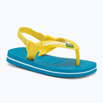 Havaianas Baby Brasil Logo II sandali bianco/blu/verde/giallo