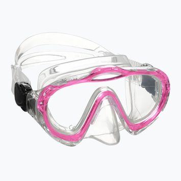 Maschera snorkeling Mares Sharky Junior rosa/chiaro per bambini
