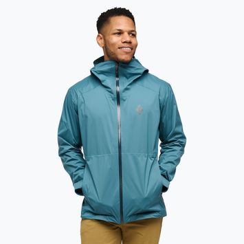 Giacca da pioggia da uomo Black Diamond Fineline Stretch Shell creek blue