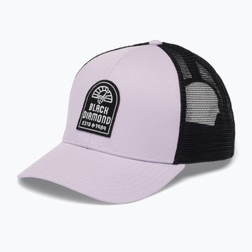 Cappello da baseball Black Diamond Trucker soft lilla / nero / nero cam patch