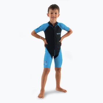 Muta da bambino SEAC Shorty Dolphin 1,5 mm nero/blu