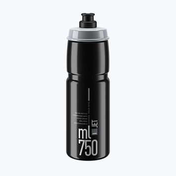 Bottiglia da ciclismo Elite Jet 750 ml logo nero/grigio