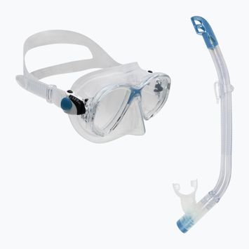 Kit snorkeling per bambini Cressi Marea + Top trasparente/blu