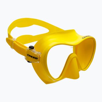 Maschera subacquea Cressi F1 giallo