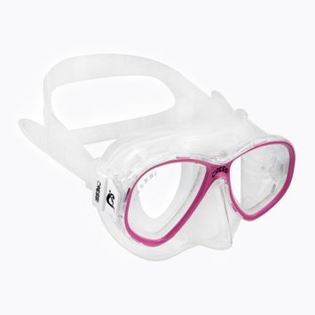 Maschera subacquea per bambini Cressi Perla trasparente/rosa
