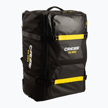 Borsa da viaggio Cressi Sea Horse 152 l nero/giallo