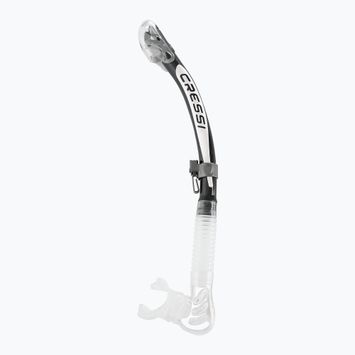 Snorkel Cressi Alpha Ultra Dry trasparente/nero/bianco