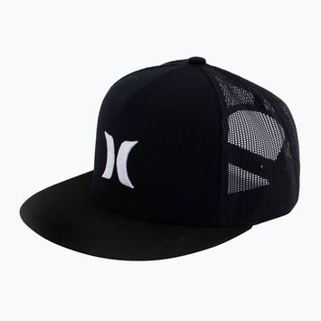 Cappello Hurley Icon Solid Flat Trucker da uomo nero