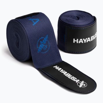 Fasce da boxe Hayabusa Deluxe Jacquard 450 cm blu