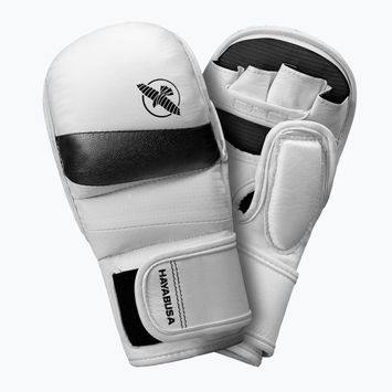 Guanti da grappling Hayabusa T3 Hybrid bianco/nero