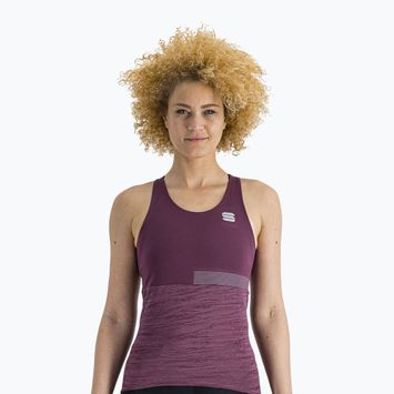 Maglia ciclismo donna Sportful Giara Top prugna