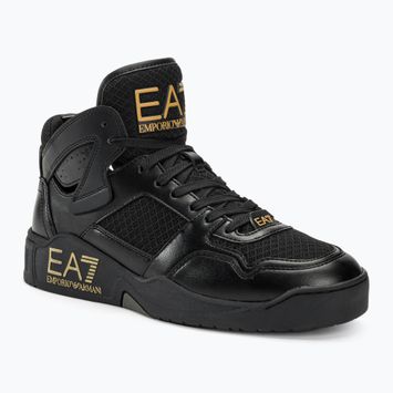 EA7 Emporio Armani Basket Mid scarpe triple nero/oro