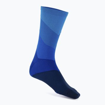Alé Calza Q-Skin 16 cm Diagonal Digitopress calze da ciclismo blu