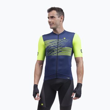 Maglia ciclismo uomo Alé Maglia MC Logo blu