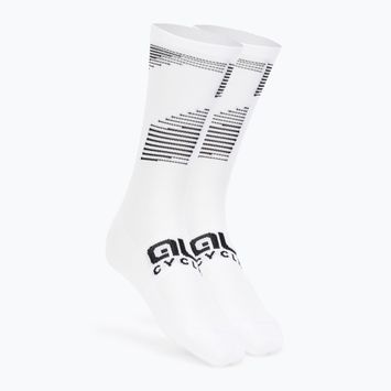Alé Calza Q-Skin 16 cm calze da ciclismo Sprint bianco