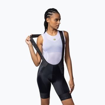 Pantaloncini con bretelle Alé Strada 2.0 da donna, nero