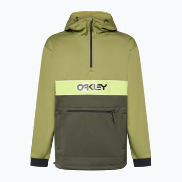 Felpa con cappuccio Oakley TNP Nose Grab Softshell da uomo, nuova, spazzola scura/ferno