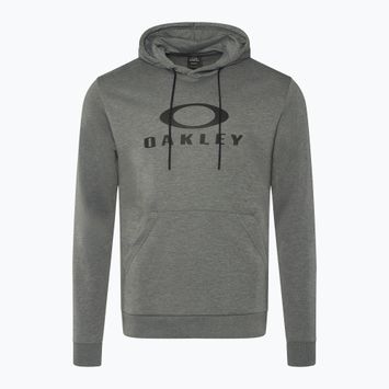 Felpa con cappuccio Oakley Bark Fleece da uomo, nuova, grigio atletico