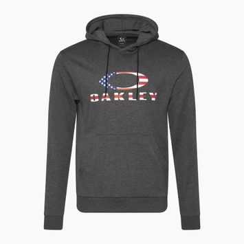 Felpa Oakley Bark Fleece da uomo con cappuccio grigio scuro heather