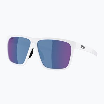 Occhiali da sole Bliz A001 bianco/grigio blu multi opaco