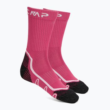 CMP Trekking Poly Mid calze geraneo/bianco