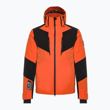 Giacca da sci uomo EA7 Emporio Armani Giubbotto 6RPG07 arancio fluo