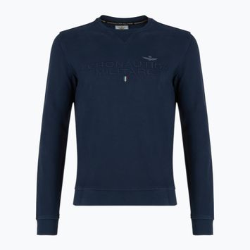 Felpa uomo Aeronautica Militare 251FE1985F539 blu navy washed