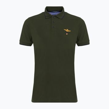 Polo Aeronautica Militare Essential verde scuro da uomo