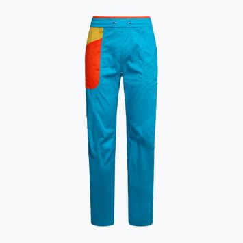 Pantaloni da arrampicata La Sportiva Bolt da uomo blu tropicale/bambù
