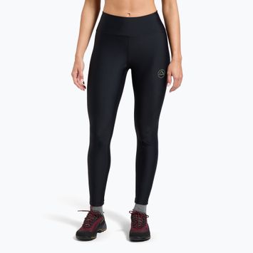 Leggings da arrampicata da donna La Sportiva Aerial nero / verde aspen