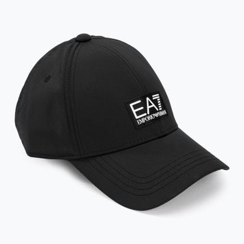 Cappello da baseball EA7 Emporio Armani Train Core Label nero