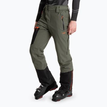 Pantaloni da sci CMP Free Ride da uomo 34W2027 oliva