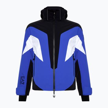 Giacca uomo EA7 Emporio Armani Ski Cortina Colorblock Toray nuovo blu royal