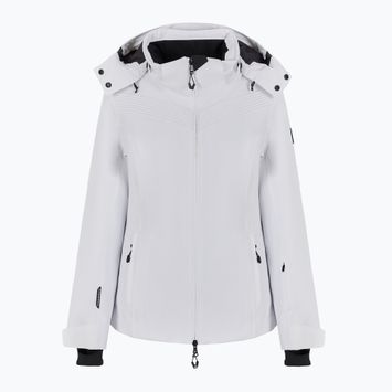 Giacca da sci donna EA7 Emporio Armani Ski Cortina Embossed Toray bianco