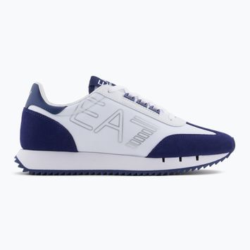 EA7 Emporio Armani Bianco e Nero Scarpe vintage bianco/medievale blu