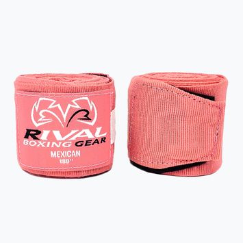Bende da boxe Rival Mexican Handwrap 210 cm rosa