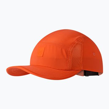 Berretto da baseball BUFF a 5 pannelli Go Solid rosso papavero