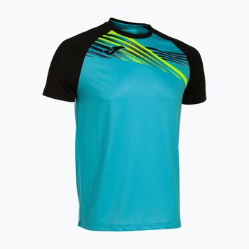 Maglia da corsa Joma Elite X fluor turchese/nera da uomo