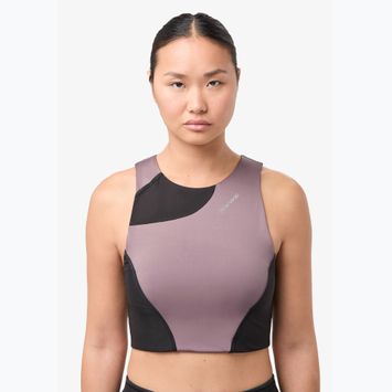 Canotta da corsa da donna NNormal Trail Cropped Top viola