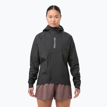 Giacca da corsa da donna NNormal Trail Rain nero