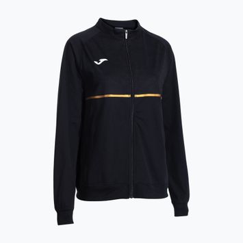 Felpa da running Joma Record III Full Zip da donna, nero