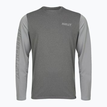 Hurley uomo H2O-Dri Easton ion grigio erica a maniche lunghe
