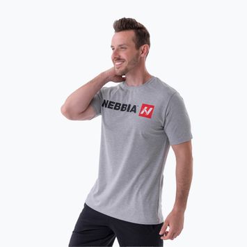 Camicia da allenamento da uomo NEBBIA Red "N" grigio chiaro