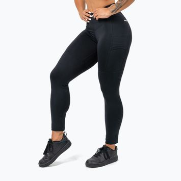 Leggings da allenamento da donna NEBBIA Leg Day Goals nero