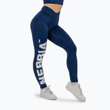 Leggings da allenamento da donna NEBBIA Glute Check a vita alta blu scuro