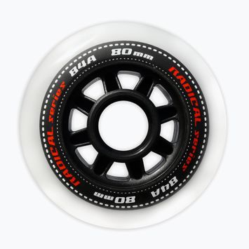 Tempish Radical 80 mm/84A ruote rollerblade 4 pezzi bianco.