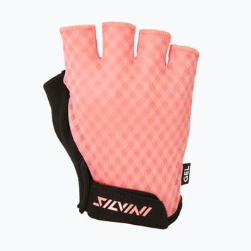 Guanti da ciclismo donna SILVINI Gaiona corallo
