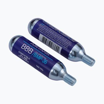 Cartucce di gas per pompa da bicicletta BBB Cycling Co2 AirTank 16g 10 pezzi argento.