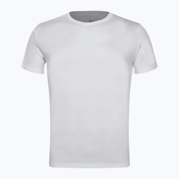 T-shirt da allenamento da uomo Nike Everyday Cotton Stretch Crew Neck bianco